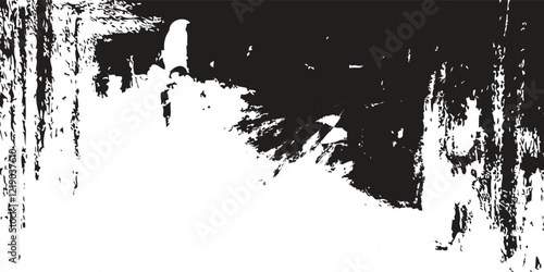 Black and white grunge. Distress overlay texture. Abstract surface dust and rough dirty wall background concept art modern