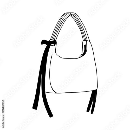 female bag isolated on white background