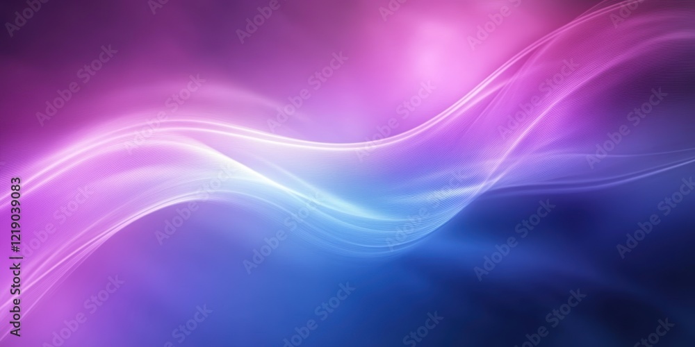 custom made wallpaper toronto digitalAbstract purple and blue gradient background with wavy lines, glowing effect. 