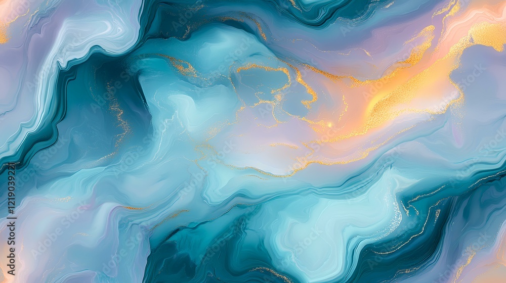 Abstract teal, gold, and pink marble texture; swirling fluid art; elegant design; ideal for backgrounds Abstract teal, gold, and pink marble texture; swirling fluid art; elegant design; ideal for backgrounds