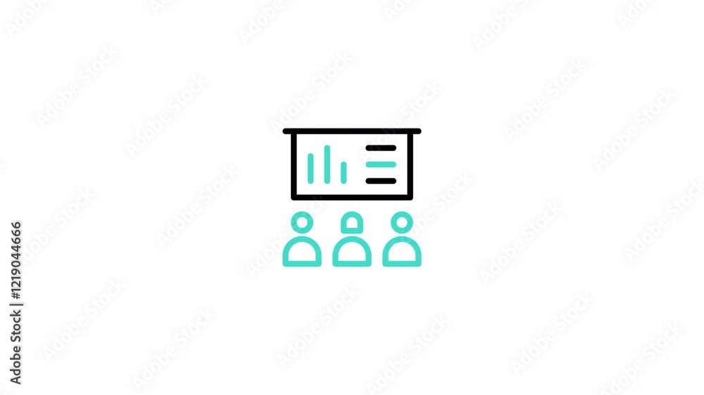 Seminar Animated Icon With Alpha Seminar Animated Icon With Alpha