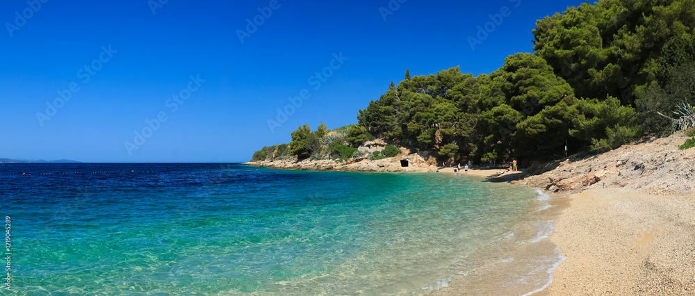 Fototapeta premium Insel Brac, Murvica Beach, Kroatien