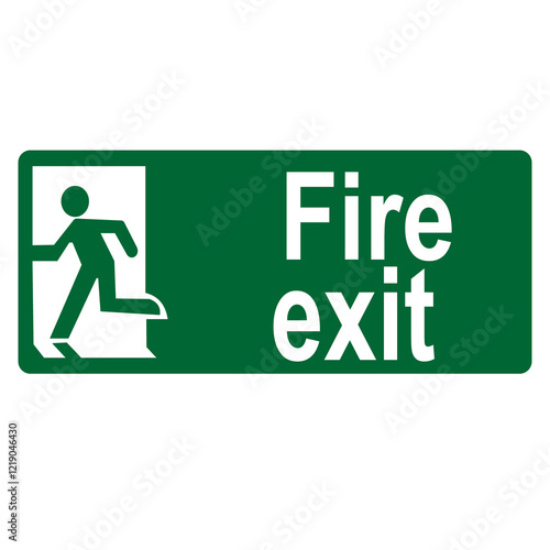 Fire Exit Signage vector illustration