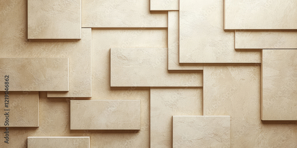 Fototapeta premium Abstract geometric background of rectangle shapes. Neutral background backing for presentation, web, banner
