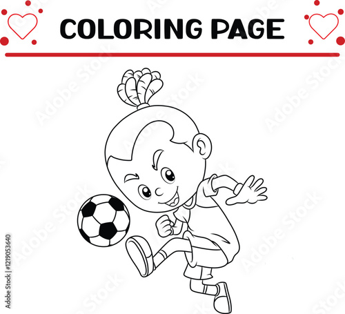 professional football player is dribbling ball coloring page for kids