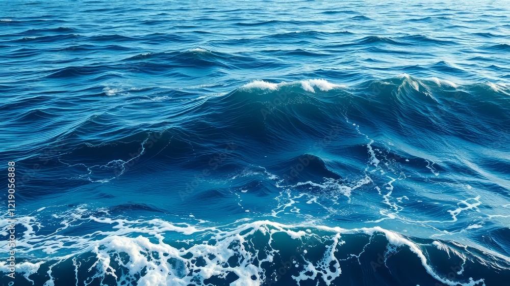 Obraz premium Pacific Ocean Majesty, Earth's Azure Wonder