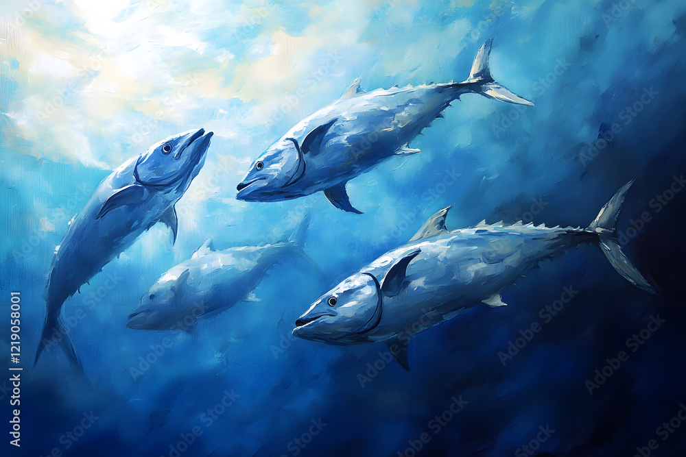 Fototapeta premium in the sea