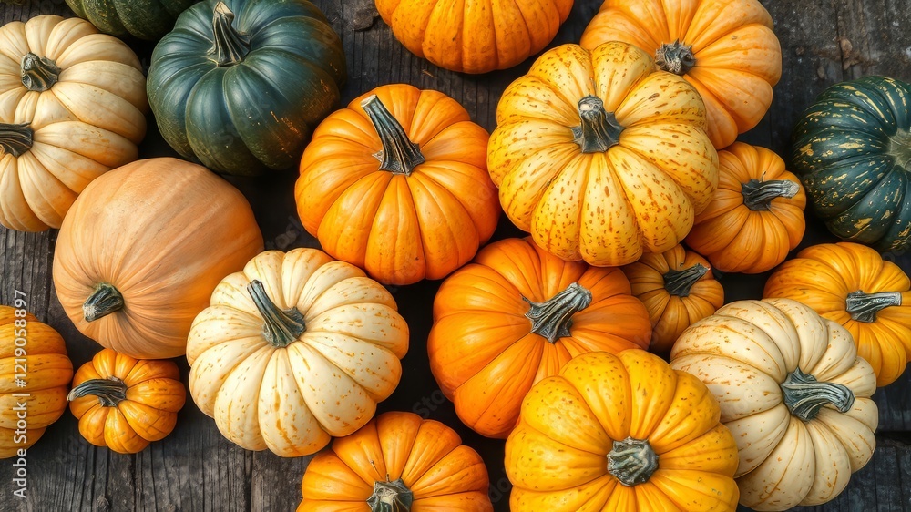 Pumpkin Harvest: Rustic Outdoor Display Pumpkin Harvest: Rustic Outdoor Display