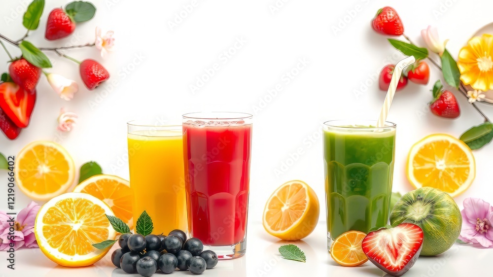 Springtime Refreshment Juice Blends - Burst of Flavor Springtime Refreshment Juice Blends - Burst of Flavor