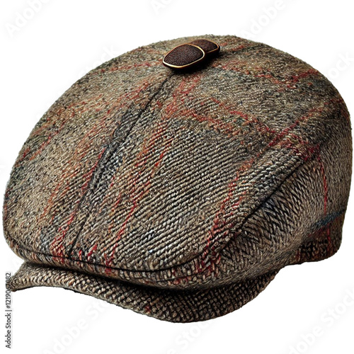 Newsboy Cap ISOLATED ON TRANPARENT BACKGROUND