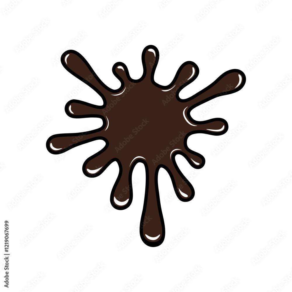 molten chocolate splatter vector illustration melted chocolate liquid molten chocolate splatter vector illustration melted chocolate liquid