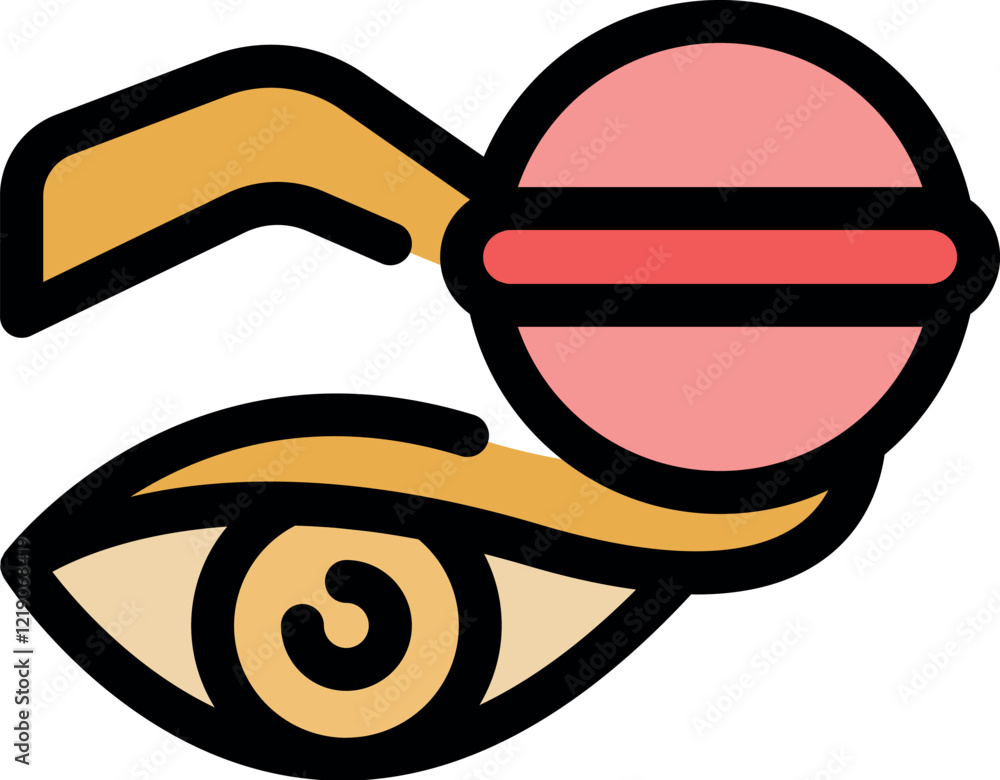 Close up of bath bomb application near eye, highlighting beauty treatment and skincare routine Close up of bath bomb application near eye, highlighting beauty treatment and skincare routine