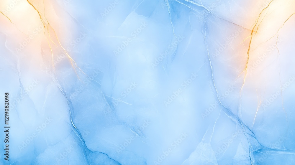 Fototapeta premium Abstract blue marble texture with soft lighting, ideal for backgrounds in digital design projects