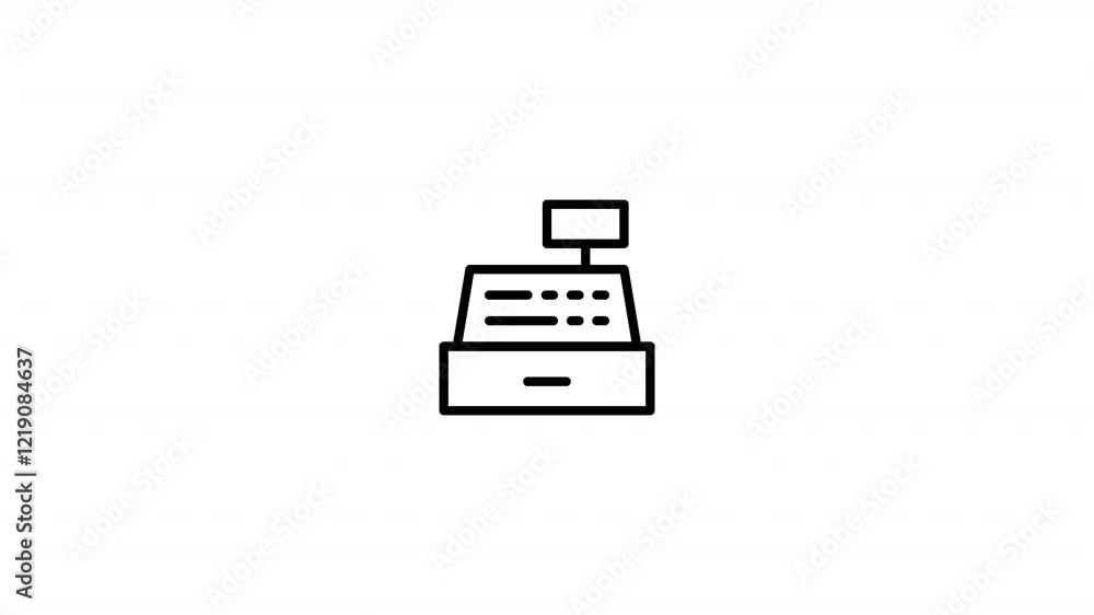 cashier Animated Icon With Alpha cashier Animated Icon With Alpha