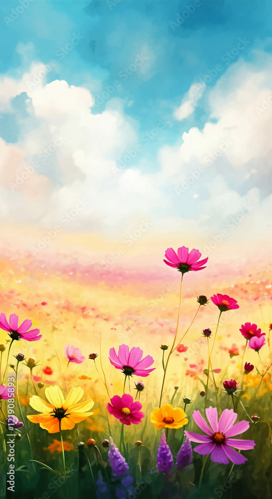 flowers and sky flowers and sky