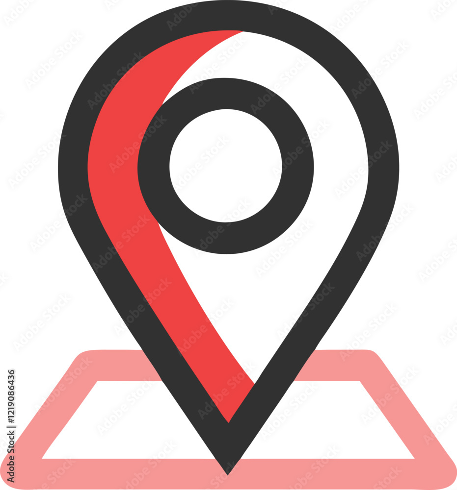map pointer with a pointer icon
