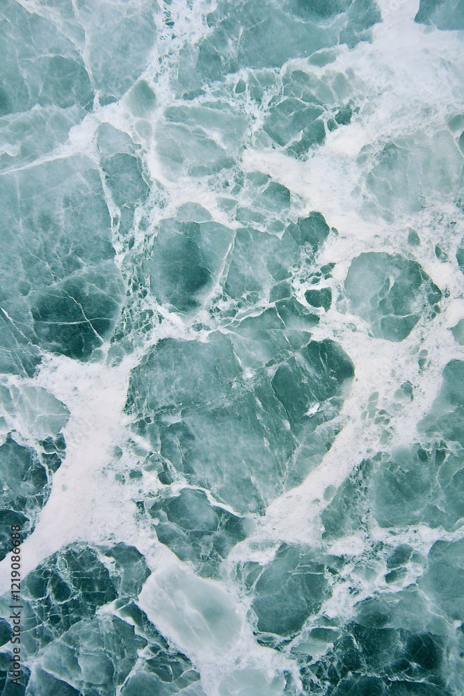 Obraz premium Natural marble texture, Green and White Italian Marble background, abstract granite stone surface