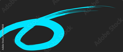 thick blue brush strokes with spray texture. Vintage template with hand drawn broken edges, banner. Rough thick brush stroke texture with small dots. Retro vector background for poster.