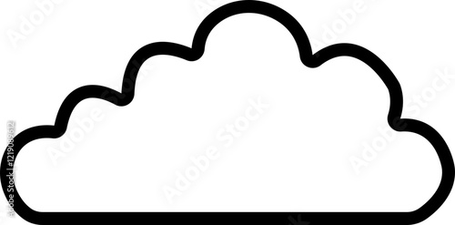 Cloud icon in line. simple, vector for website or app Smoke puff clouds of gas and steam explosion with speed trails, dust and fumes bubbles of round frame. isolated on transparent background