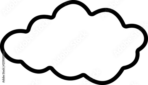 Cloud icon in line. simple, vector for website or app Smoke puff clouds of gas and steam explosion with speed trails, dust and fumes bubbles of round frame. isolated on transparent background