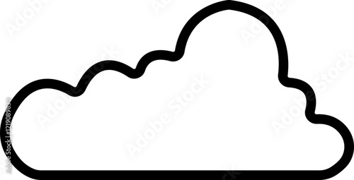 Cloud icon in line. simple, vector for website or app Smoke puff clouds of gas and steam explosion with speed trails, dust and fumes bubbles of round frame. isolated on transparent background