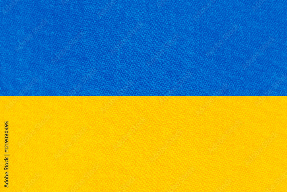 Ukraine flag, Ukrainian flag, national flag of Ukraine with canvas textile Ukraine flag, Ukrainian flag, national flag of Ukraine with canvas textile