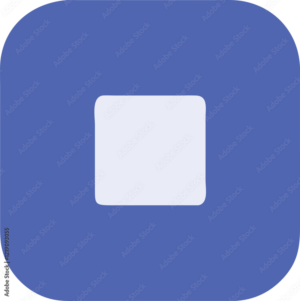 blue icon on white