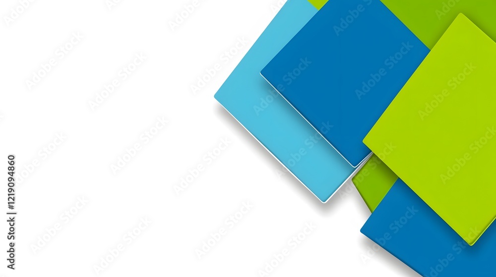 Abstract Geometric Shapes Background Green Blue White Modern Design Abstract Geometric Shapes Background Green Blue White Modern Design