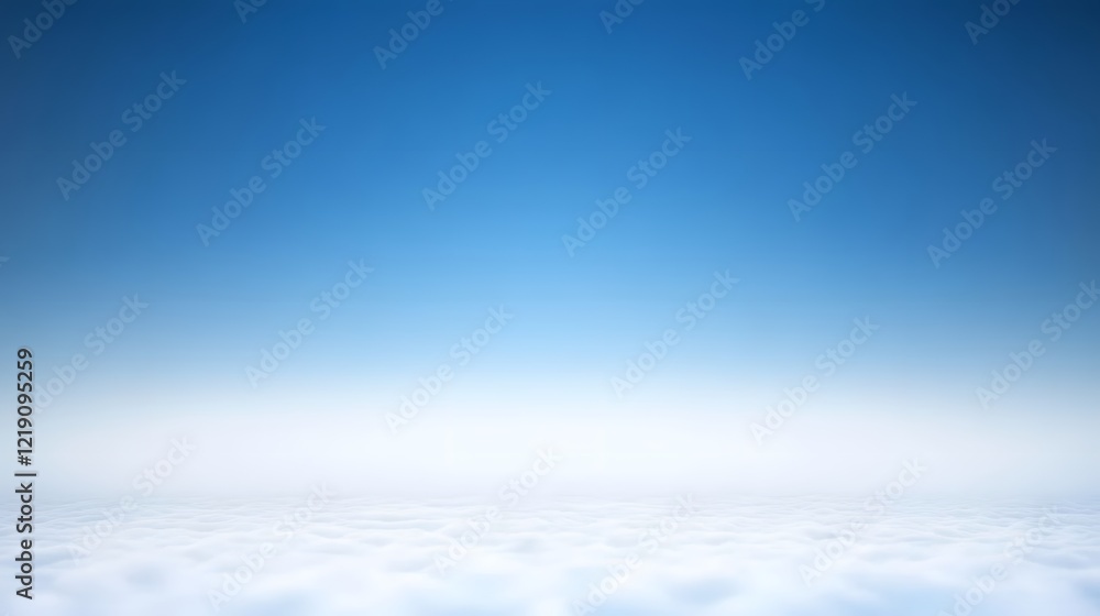 Fototapeta premium Stunning Aerial View Above Cloudscape Blue Sky Peaceful Serene Background