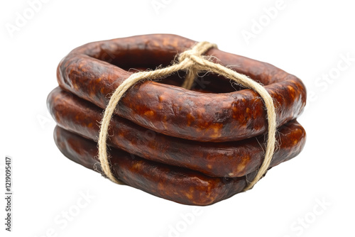 Isolated Dark Sausage Rings photo