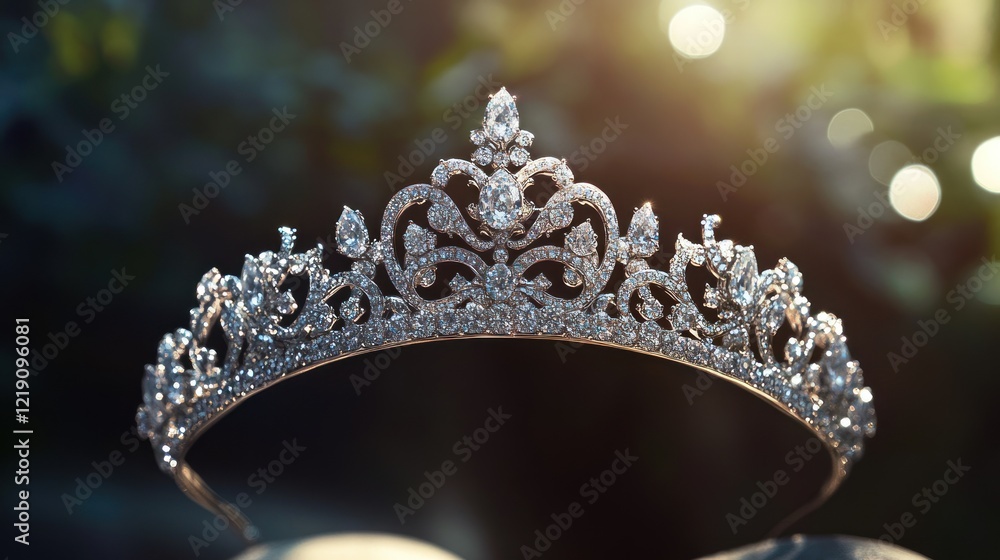 Sparkling Diamond Tiara: A Symbol of Royalty and Elegance Sparkling Diamond Tiara: A Symbol of Royalty and Elegance
