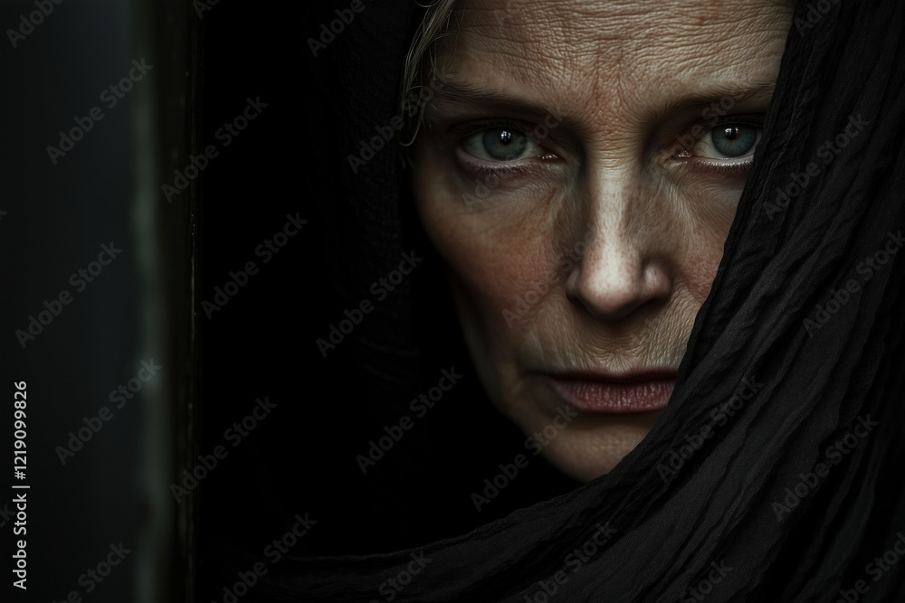 Mysterious Woman Portrait - Deep Emotions Mysterious Woman Portrait - Deep Emotions