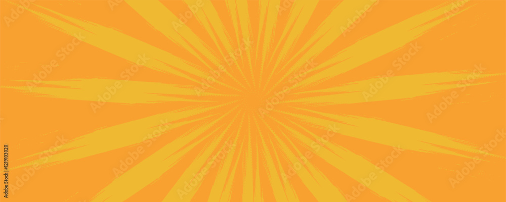 Obraz premium orange sun rays background design template. eps 10