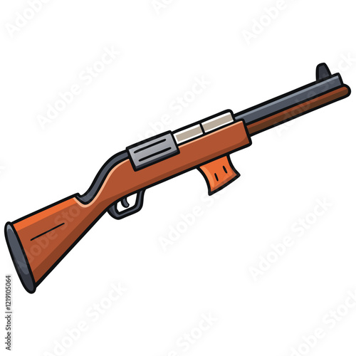 Benelli M4 gun , police weapon vector design, military vector design illustration.