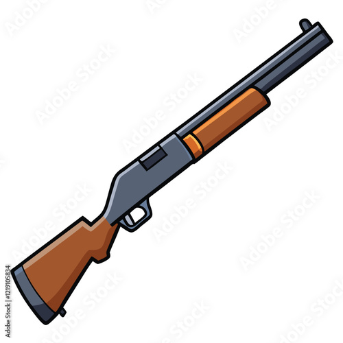 Benelli M4 gun , police weapon vector design, military vector design illustration.
