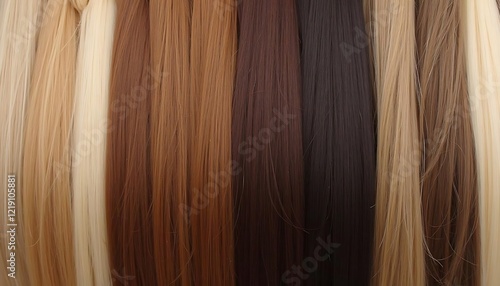Wallpaper Mural Hair Extensions Color Chart Blonde Brown Black Shades Torontodigital.ca