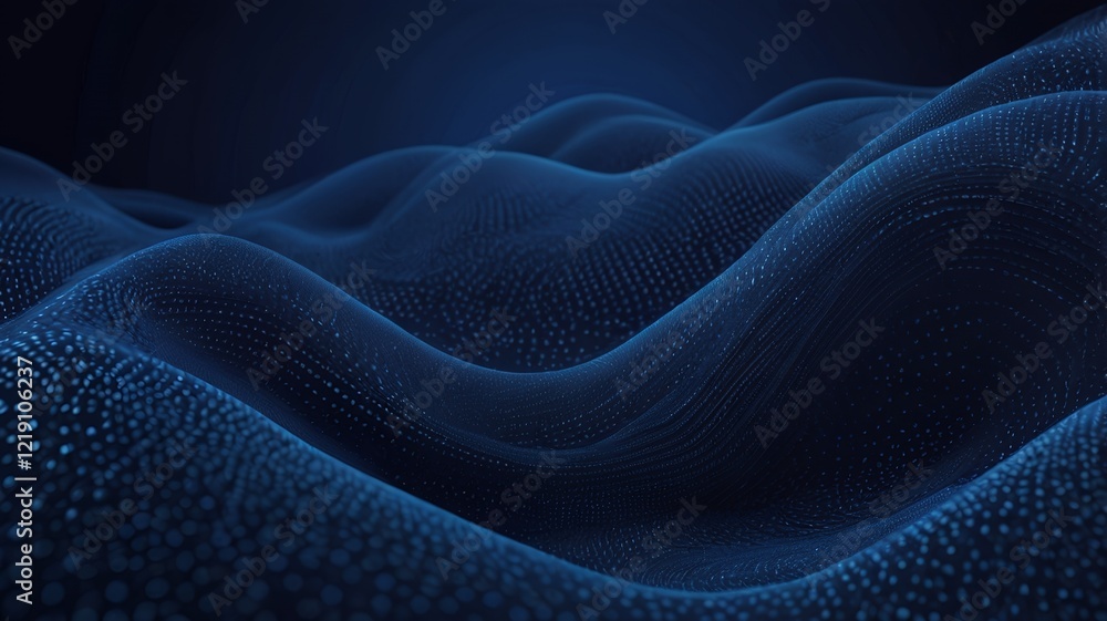 Abstract Blue Digital Waveform Data Visualization Technology Background Abstract Blue Digital Waveform Data Visualization Technology Background