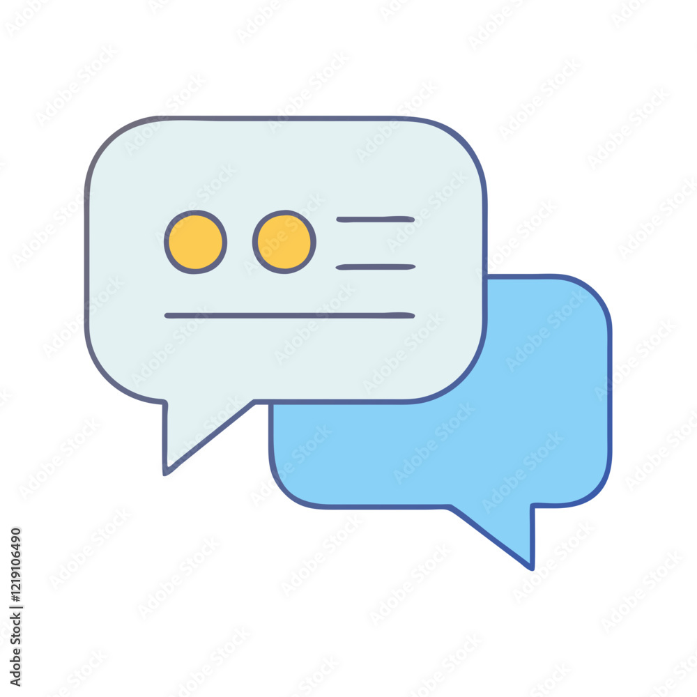 Fototapeta premium chat bubble icon, chat bubble vector illustration-simple illustration of chat bubble, perfect for chat bubble logos and icons