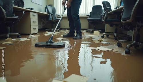 Flooded Office Cleanup Water Damage Restoration Service