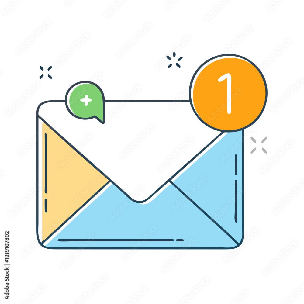 email notification icon, email notification vector illustration-simple illustration of email notification, perfect for email notification logos and icons