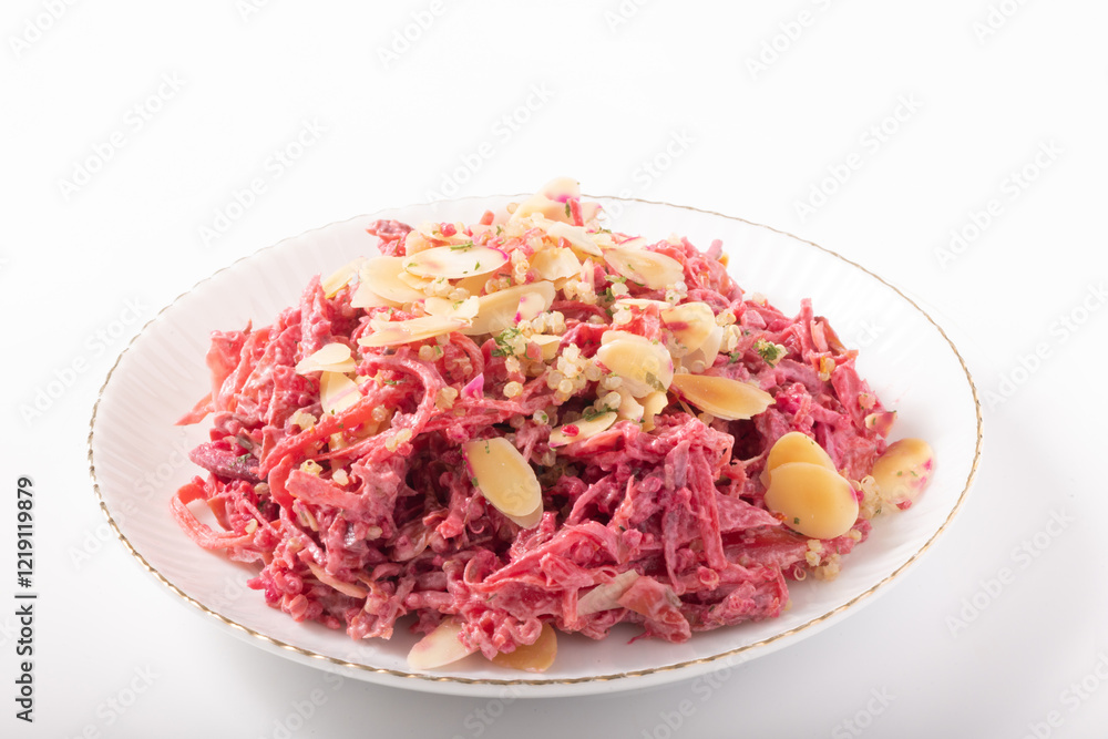 ビーツとキャベツとキヌアのコールスローサラダ