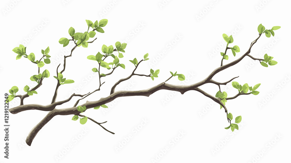 Rustic Branch Plant Decoration Wide Angle Centered Rustic Branch Plant Decoration Wide Angle Centered