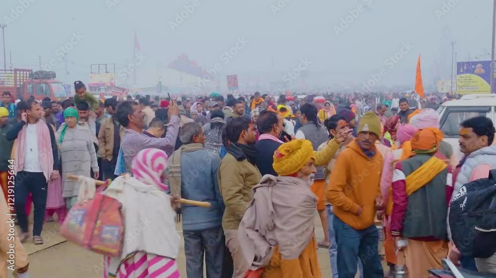 Timelapse view of Mahakumbh in Prayagraj Timelapse view of Mahakumbh in Prayagraj