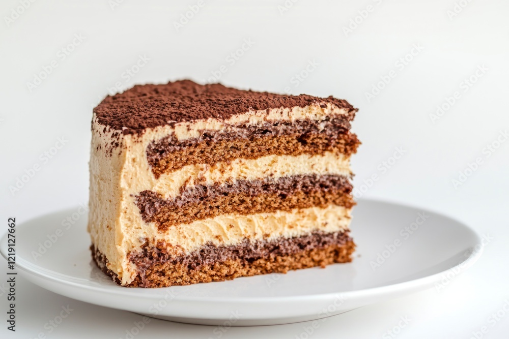 a slice of chocolate cake on a white plate, isolated on a white background with a clipping path. a slice of chocolate cake on a white plate, isolated on a white background with a clipping path.