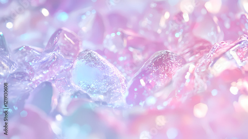 an abstract fluid background with holographic liquid, in pastel shades of pink, purple, and blue