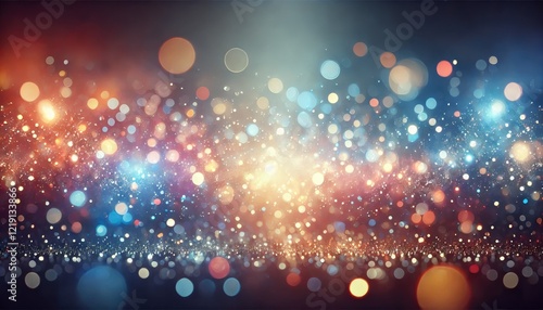 Horizontal soft light bokeh background