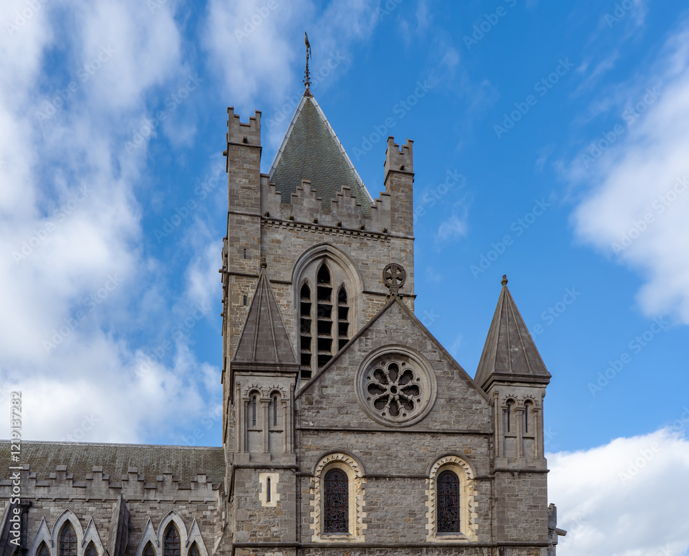 Christ Church Cathedral in Dublin - beautiful mediaeval architecture Christ Church Cathedral in Dublin - beautiful mediaeval architecture