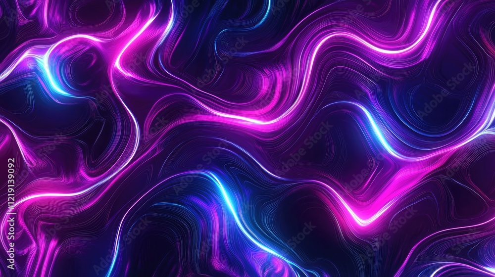 Neon abstract patterns pulsating with energy Neon abstract patterns pulsating with energy