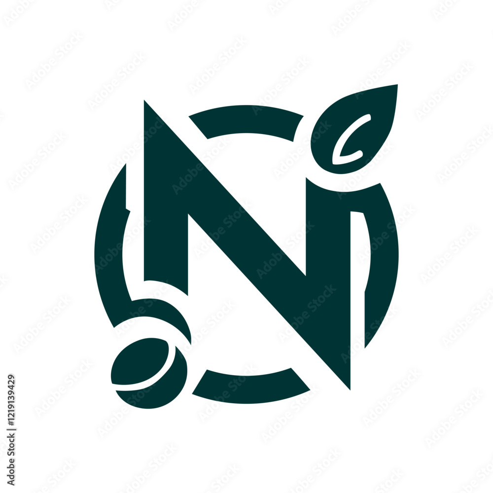Coffee Logo, Initial Letter Coffee Logo, Initial Letter
