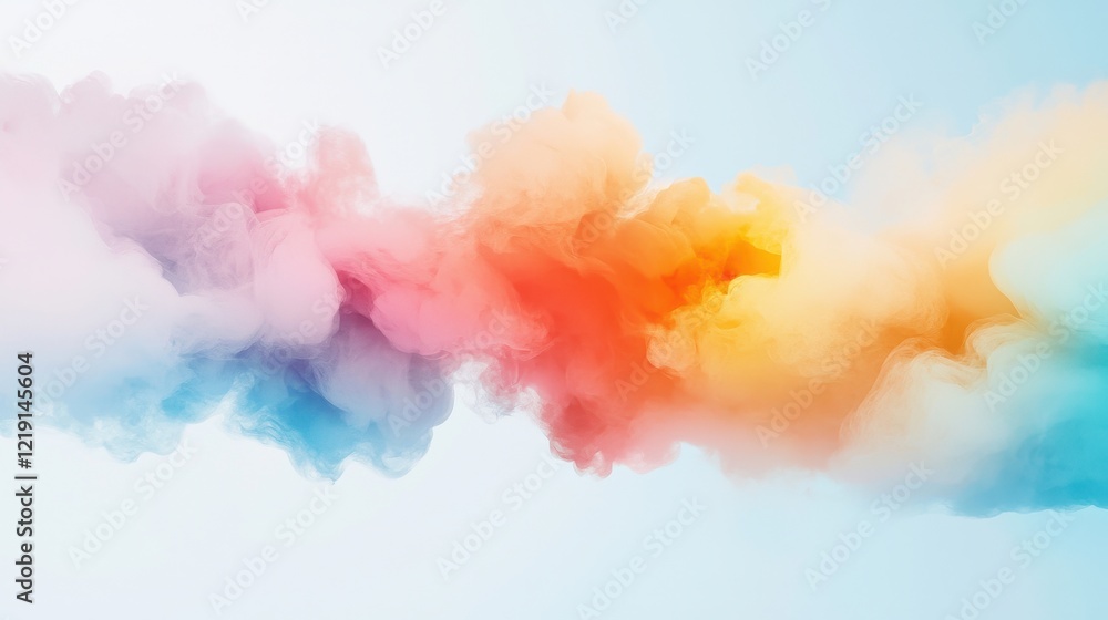 Fototapeta premium Abstract Smudged Colors Creating Chaos and Harmony in Ethereal Background